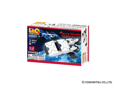 Back cover of LaQ product Hamacron Constructor MINI SPACE SHUTTLE - 1 Model, 50 Pieces