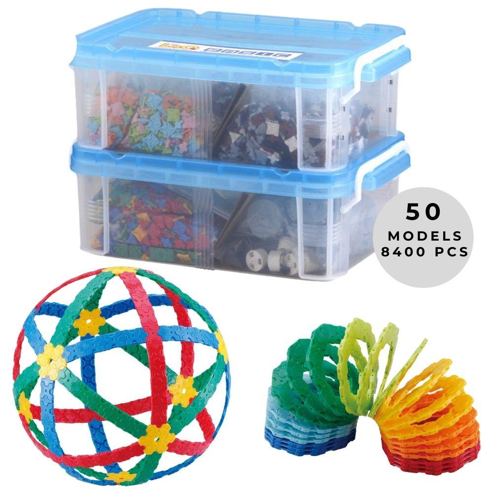 Basic 8400 - 50 Models, 8400 Pieces - Sphere Slinky Models