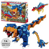 LaQ Dinosaur World - Dino Kingdom - 14 models, 980 pieces