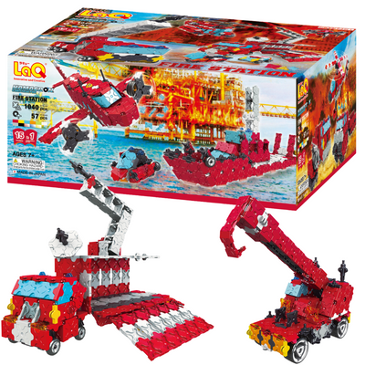 Hamacron Constructor FIRE STATION - 15 Models, 1040 Pieces