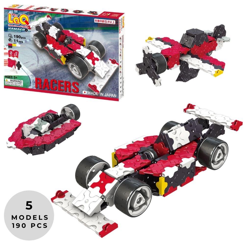 Hamacron Constructor RACERS - 5 Models, 190 Pieces - Main Product with models