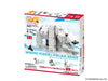 Animal World WHITE TIGER & POLAR BEAR - 5 Models, 215 Pieces - Back cover of product