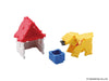 Basic 1400 - 20 Models, 1400 Pieces - Dog and doghouse model