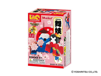Back cover of LaQ product Japanese Collection Maiko