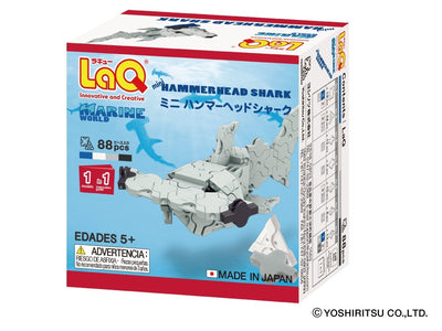 Back cover of LaQ product Marine World Mini Hammerhead Shark