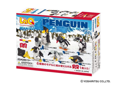 Back cover of LaQ product Marine World Penguin