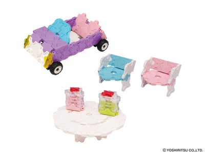 Sweet Collection - Ice Cream Wagon - 14 models, 365 pieces - Sidewalk Cafe Chairs and Table